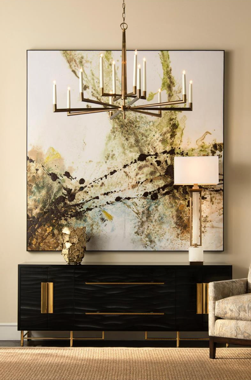 Texture And Shape Brass Wide Bowl