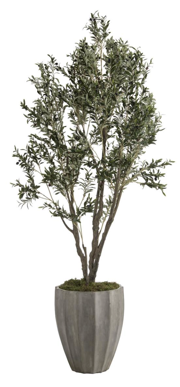 Artificial Potted Olive Tree Plant - 48