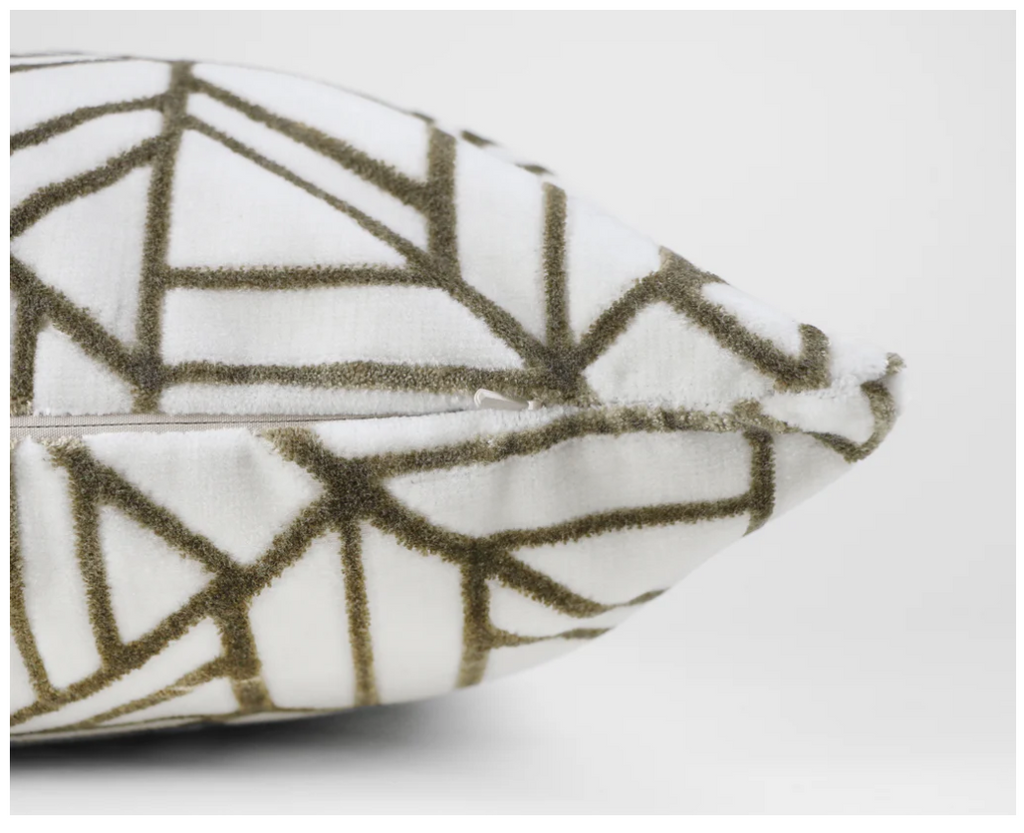 Louie White/Gold Pillow