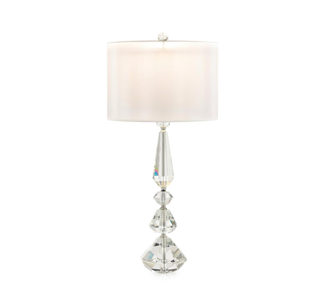 Balustered Crystal Table Lamp