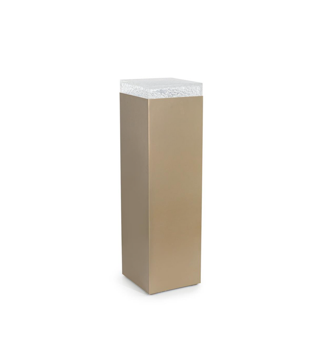 Edda Pedestal III, Antique Brass