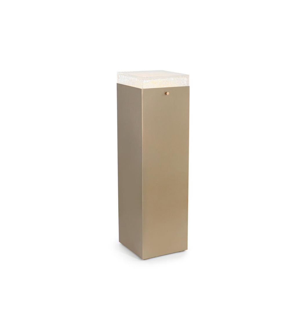 Edda Pedestal III, Antique Brass