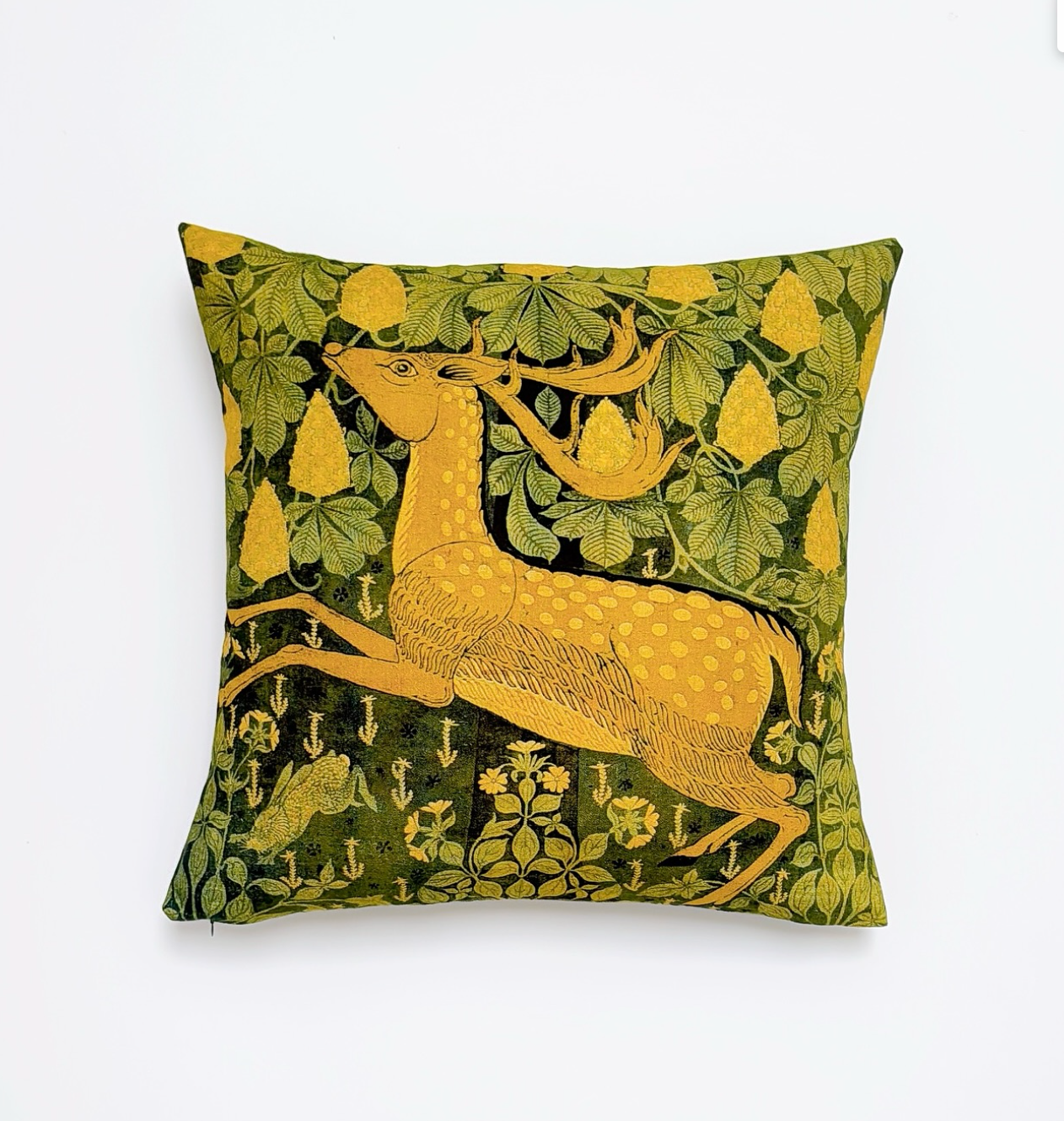 Reindeer Green Pillow