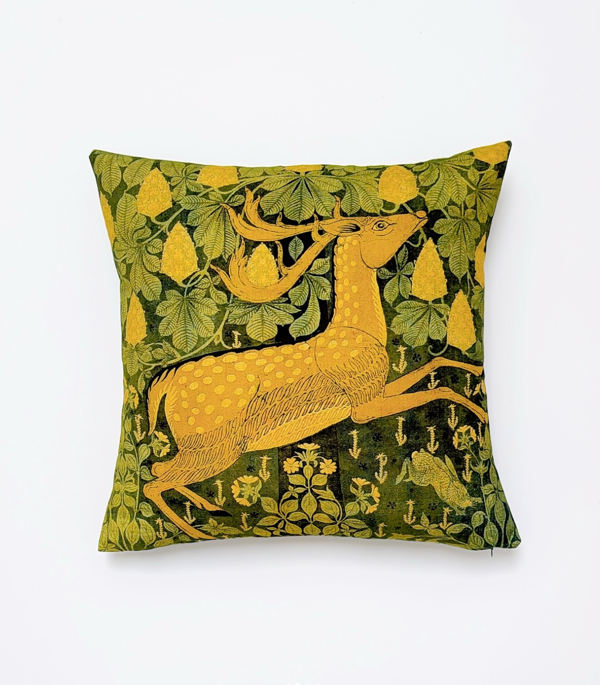 Reindeer Green Pillow