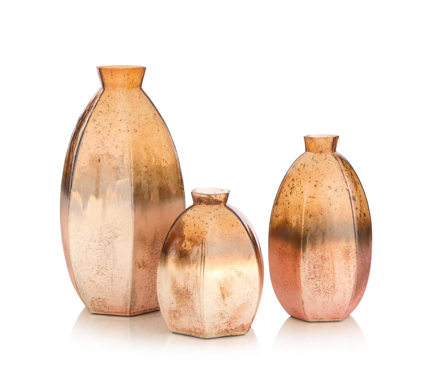 Cinnabar Vases, Set of 3