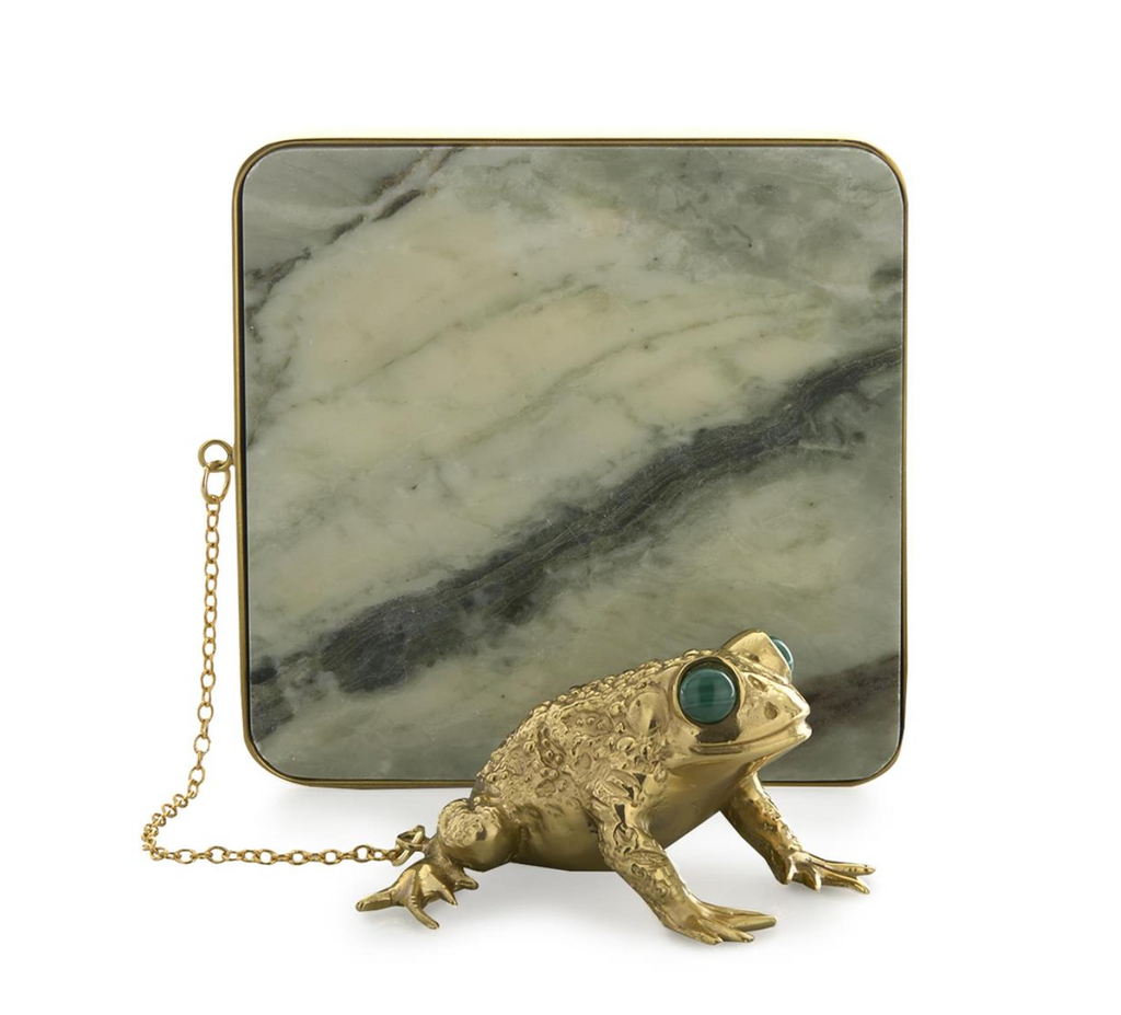 Brass Frog Napkin Holder
