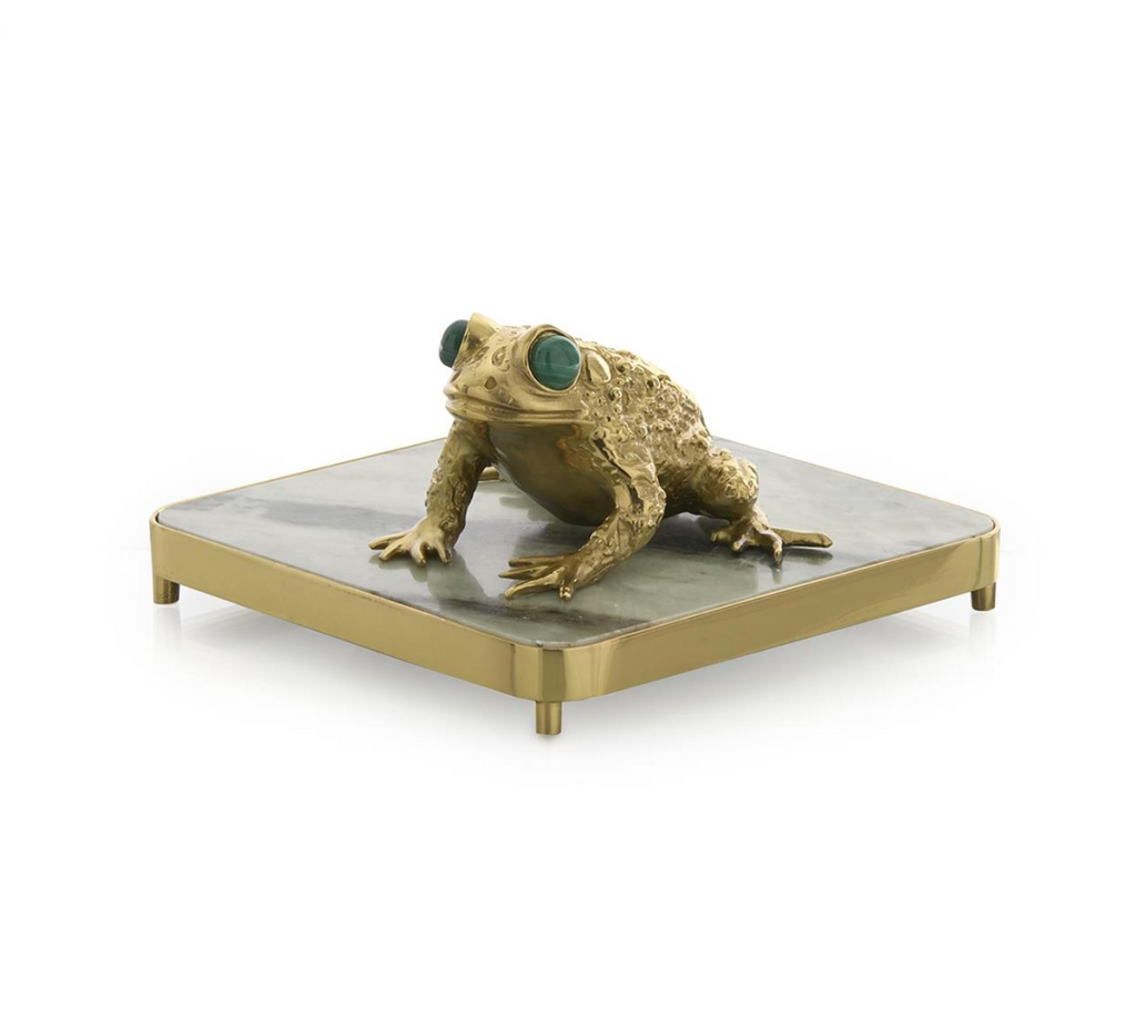 Brass Frog Napkin Holder