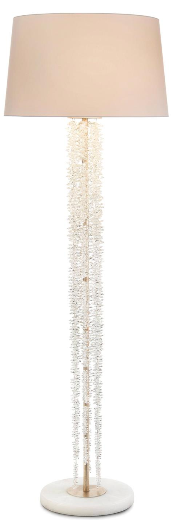 Cascading Crystal Floor Lamp