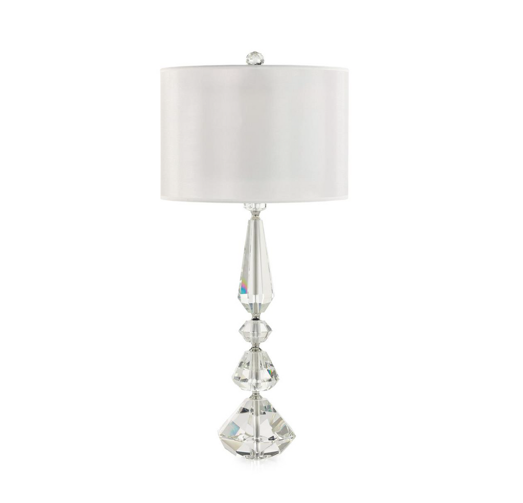 Balustered Crystal Table Lamp