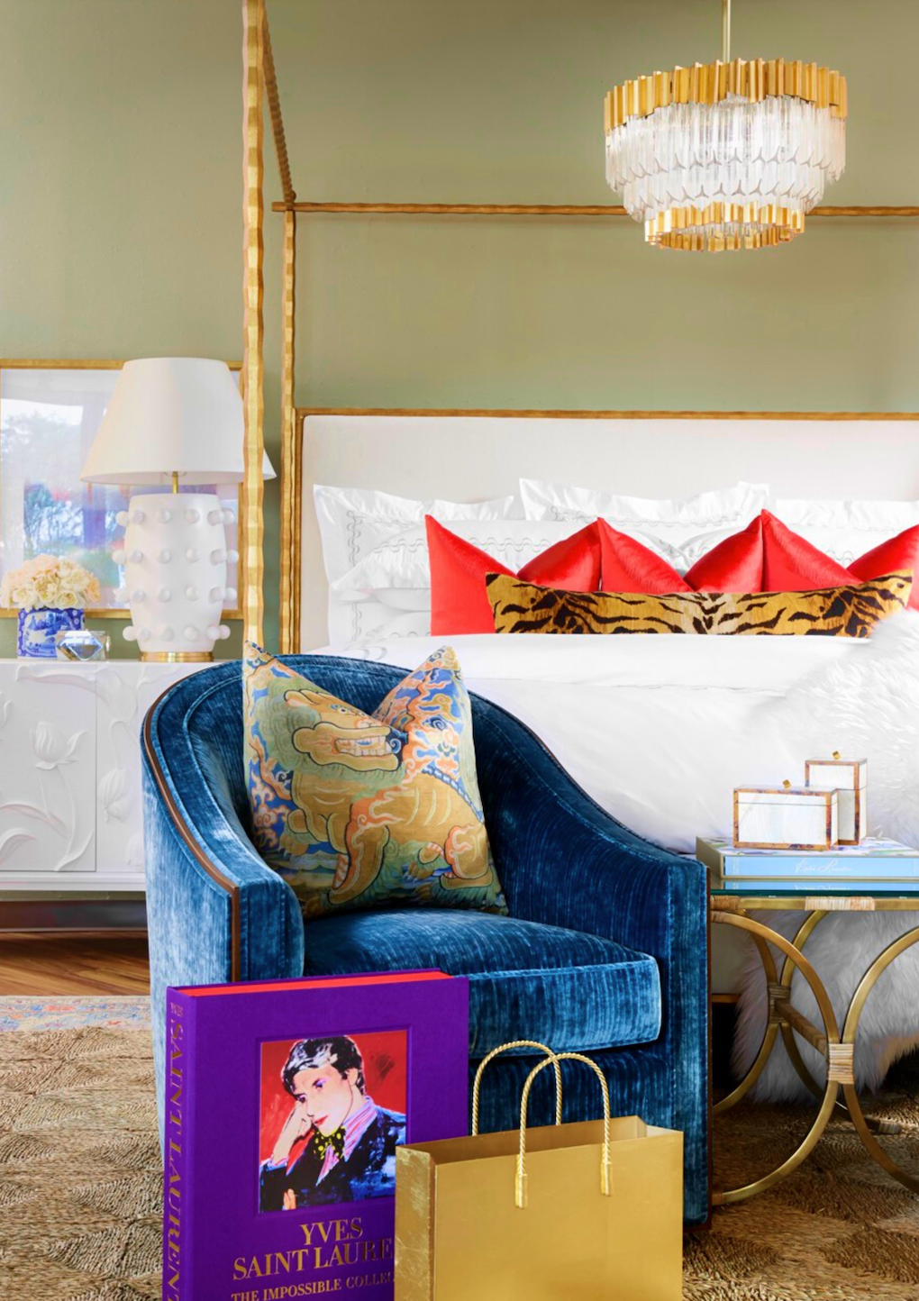 Organic Bed-Gold Leaf-King