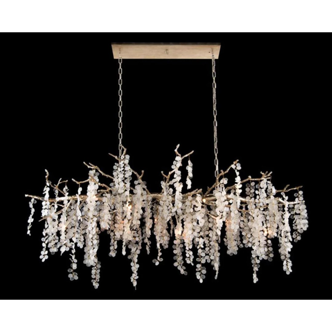 Shiro-Noda Glass Cluster Chandelier