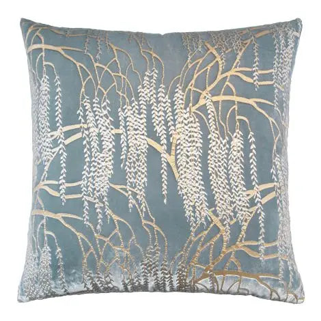 Willow Metallic Harbor Velvet Pillow