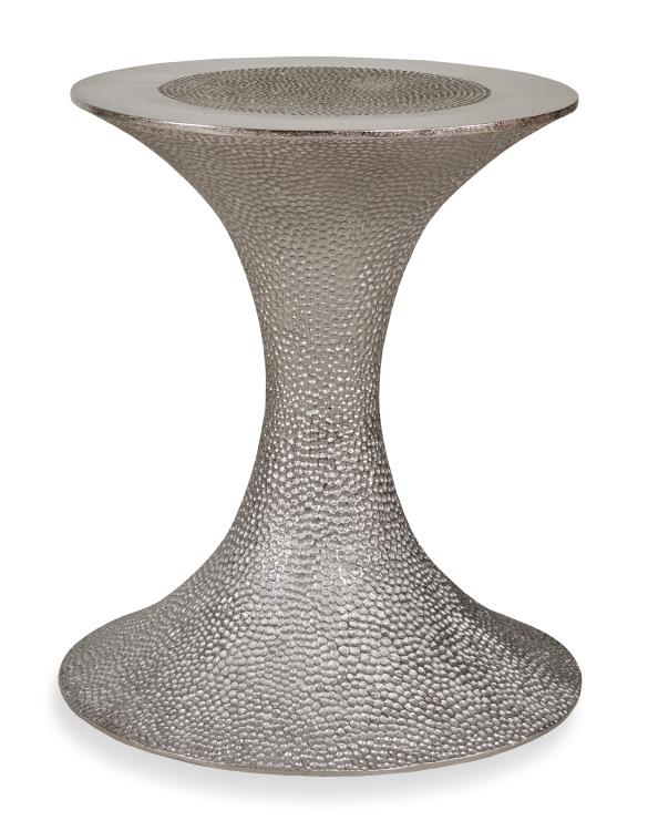 Details Dining Table in Hammered Nickel