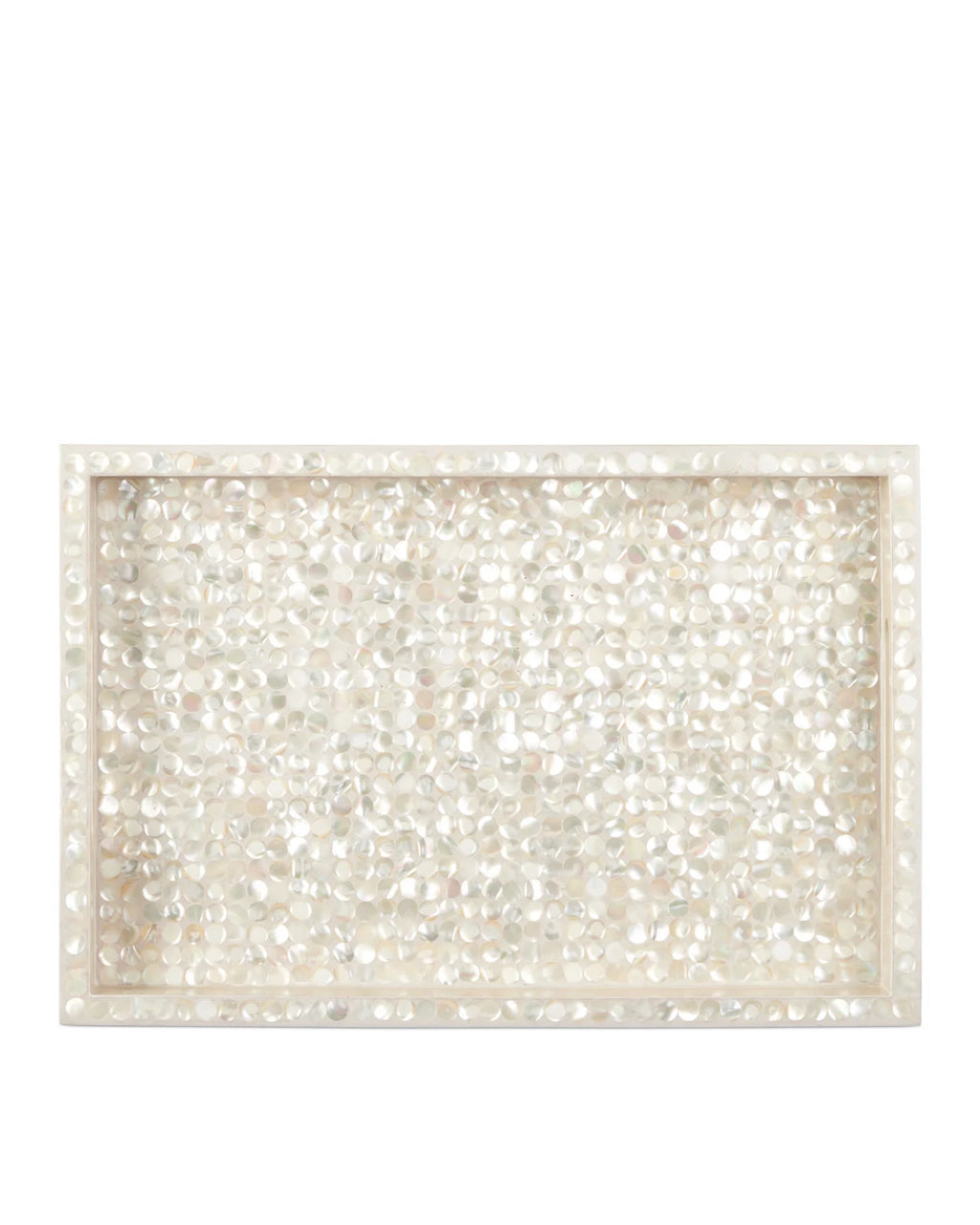 Gerri Dot Mother of Pearl Tray Set of 2