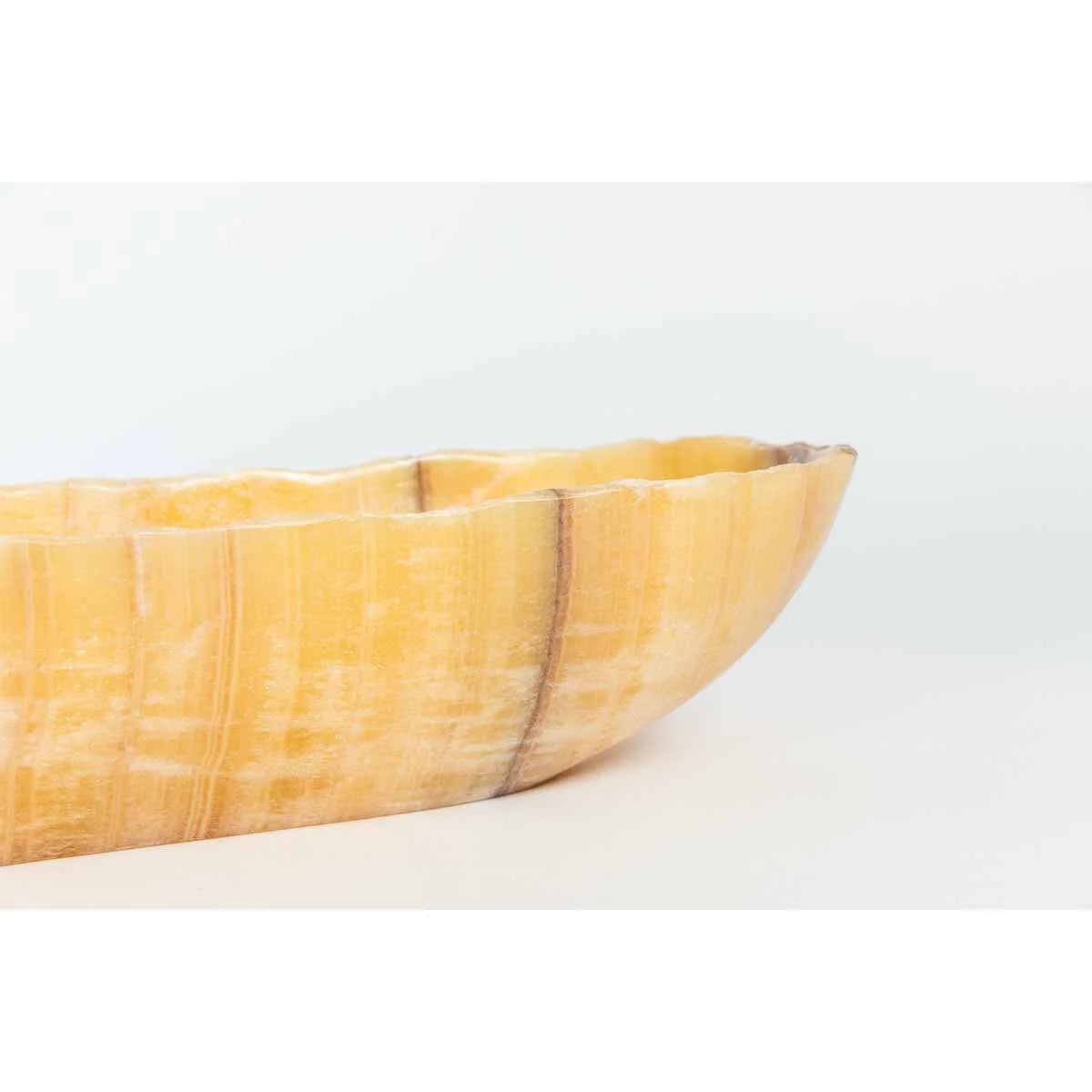 Onyx Canoe Bowl in Ochre
