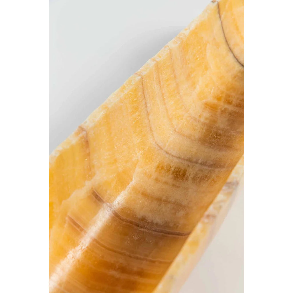 Onyx Canoe Bowl in Ochre