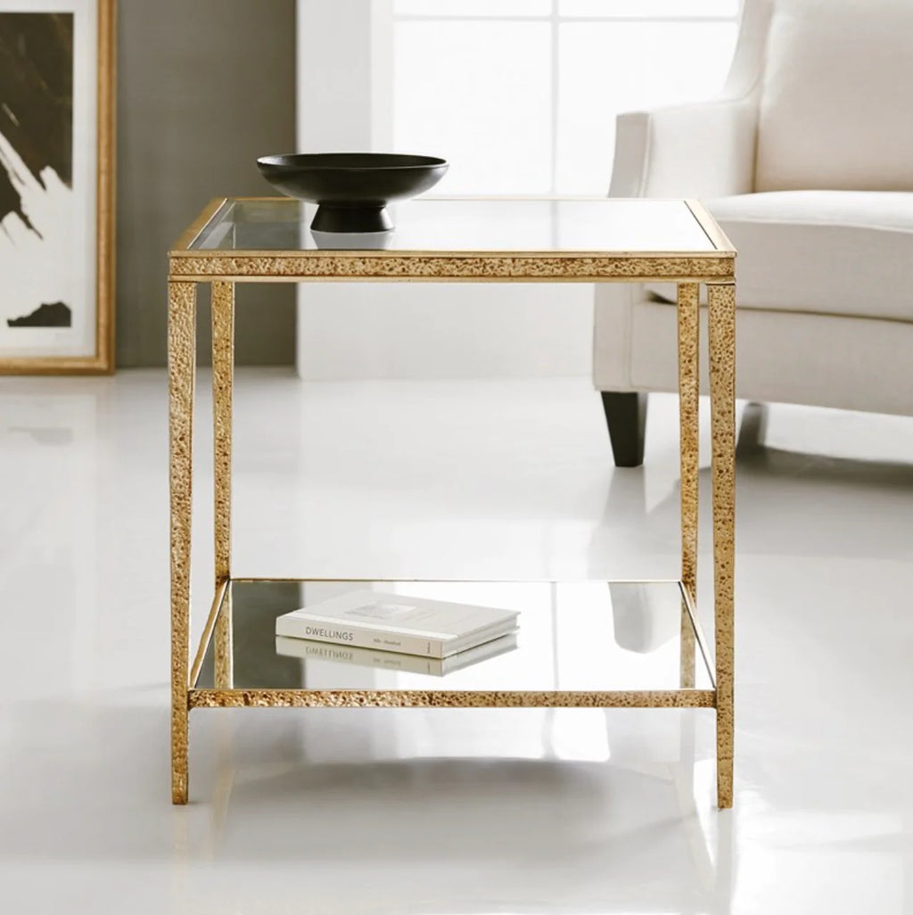Sculpture Square End Table