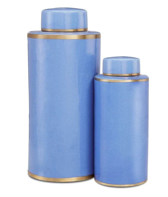 Blue Tea Canister Set of 2