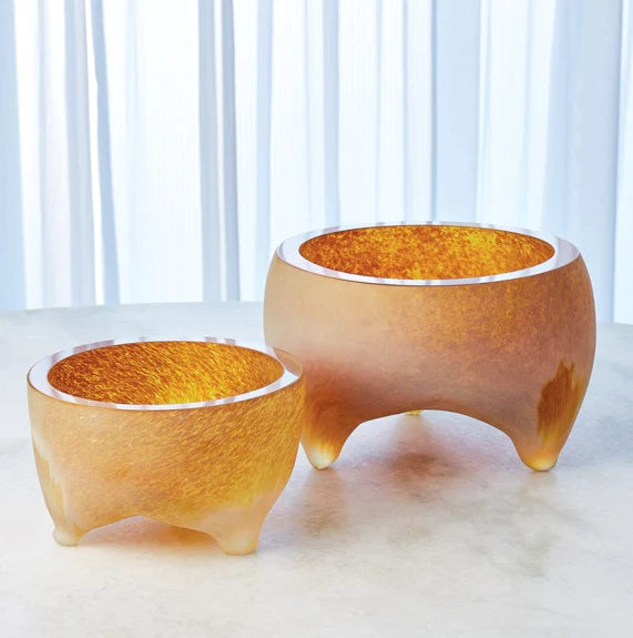 Freeform Tripod Bowl - Frosted Irys Gelp