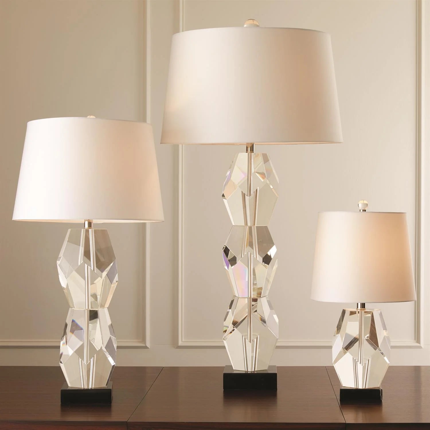 Facet Double Block Lamp