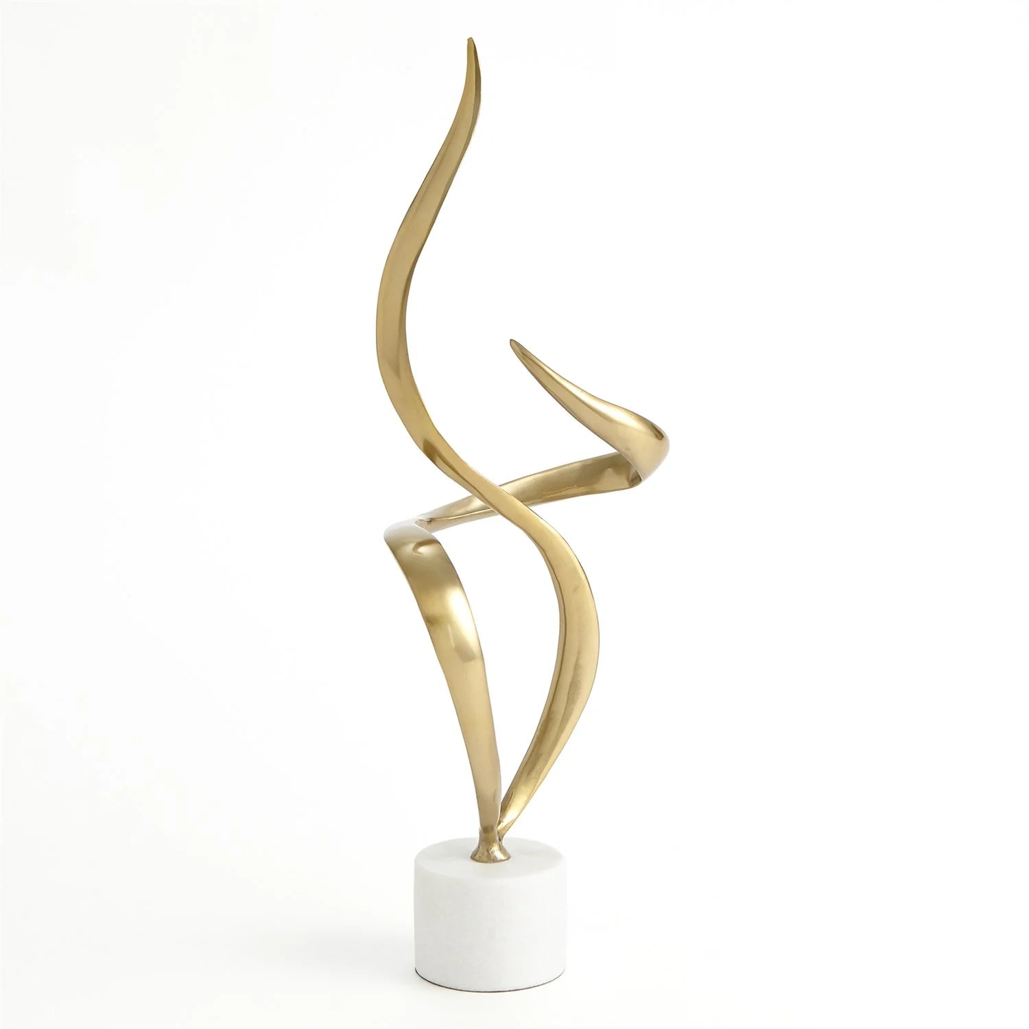 Swirl in Antique Brass Sculpture