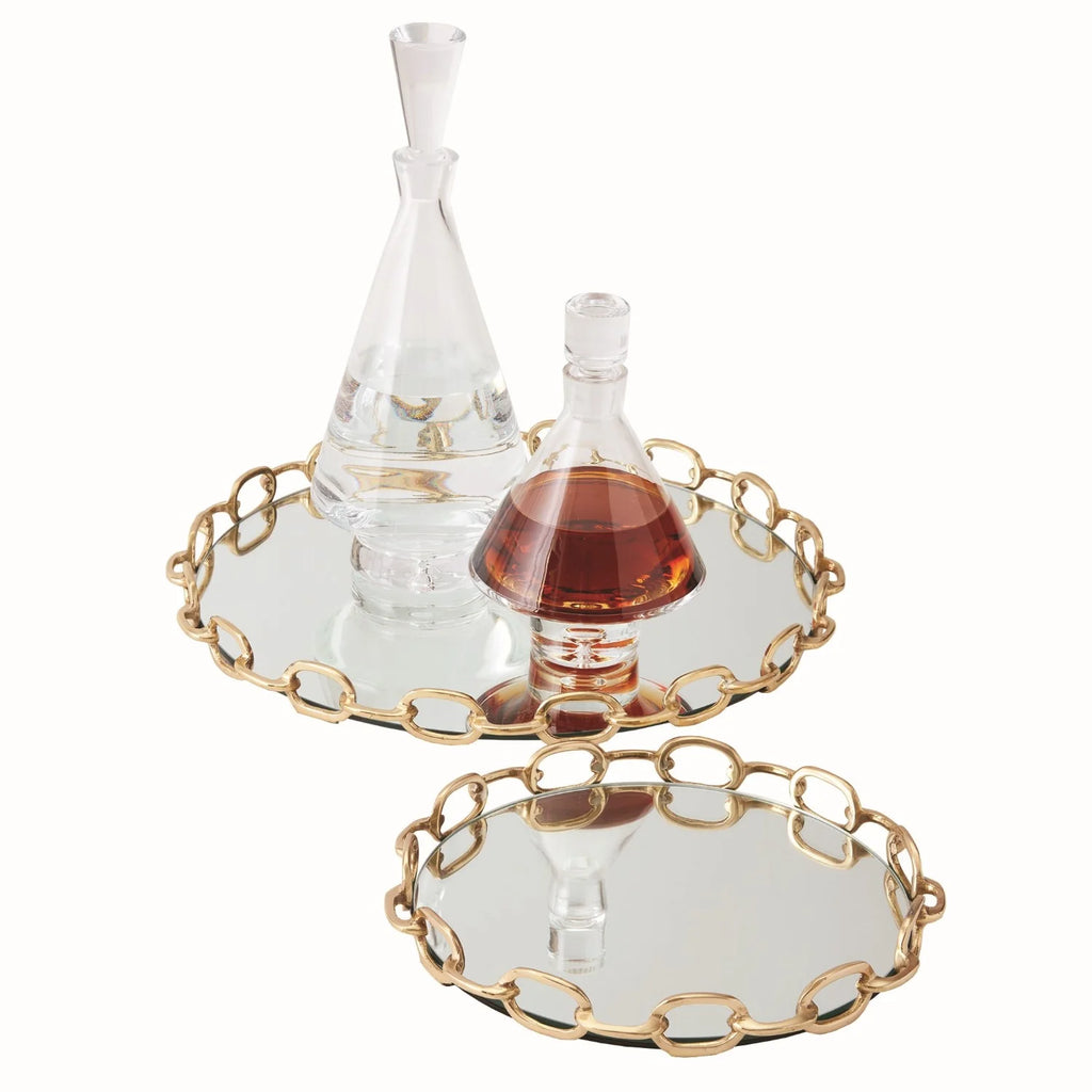 Linked Mirrored Tray- Large