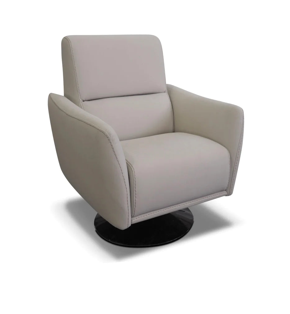 Mercury Italian Leather Swivel Chair