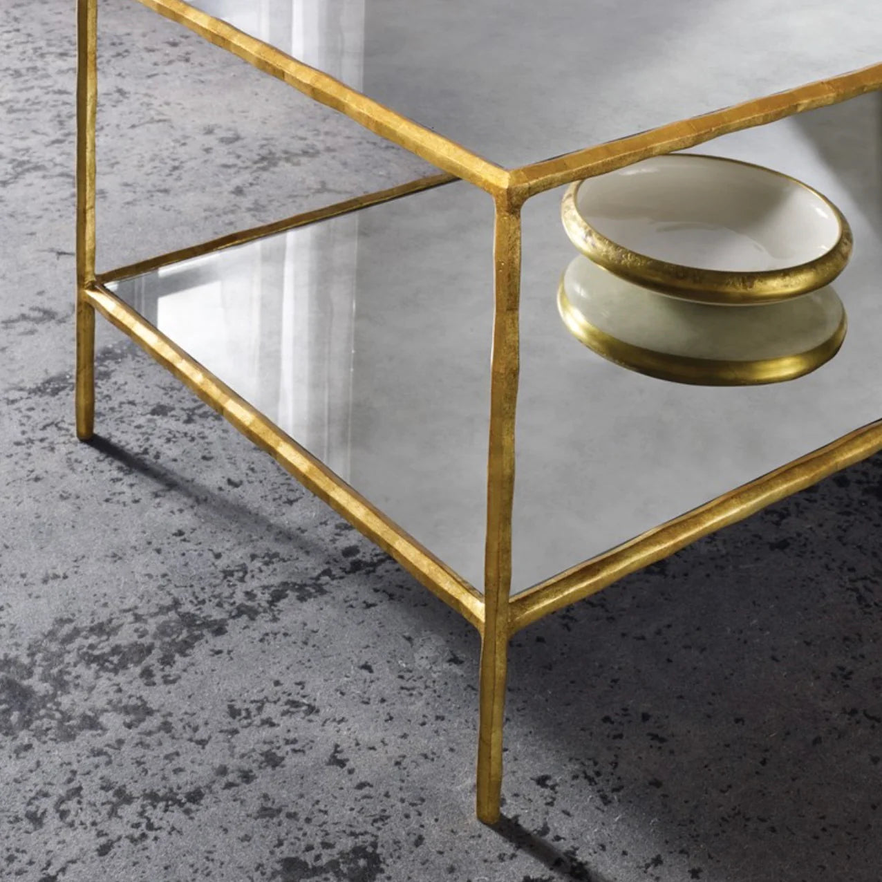 Organic Square Cocktail-Gold Leaf