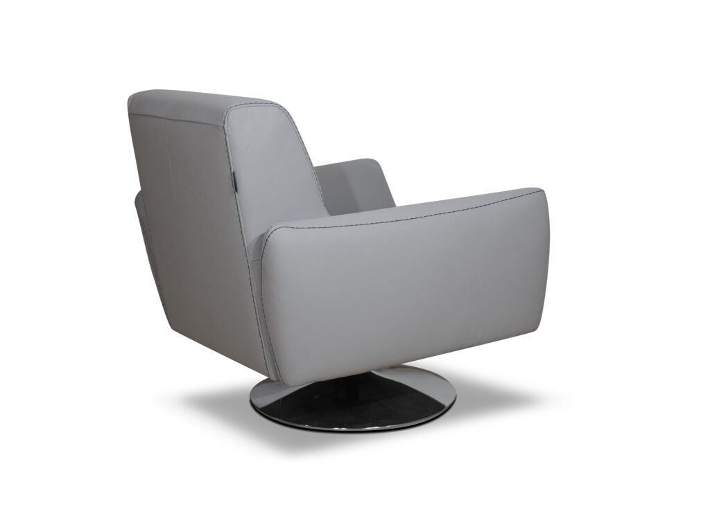 Mercury Italian Leather Swivel Chair