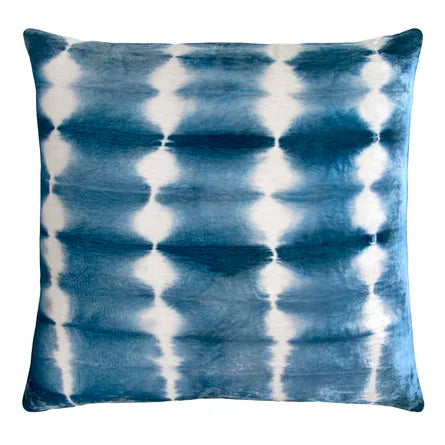 Rorschach Velvet Pillow in Azul