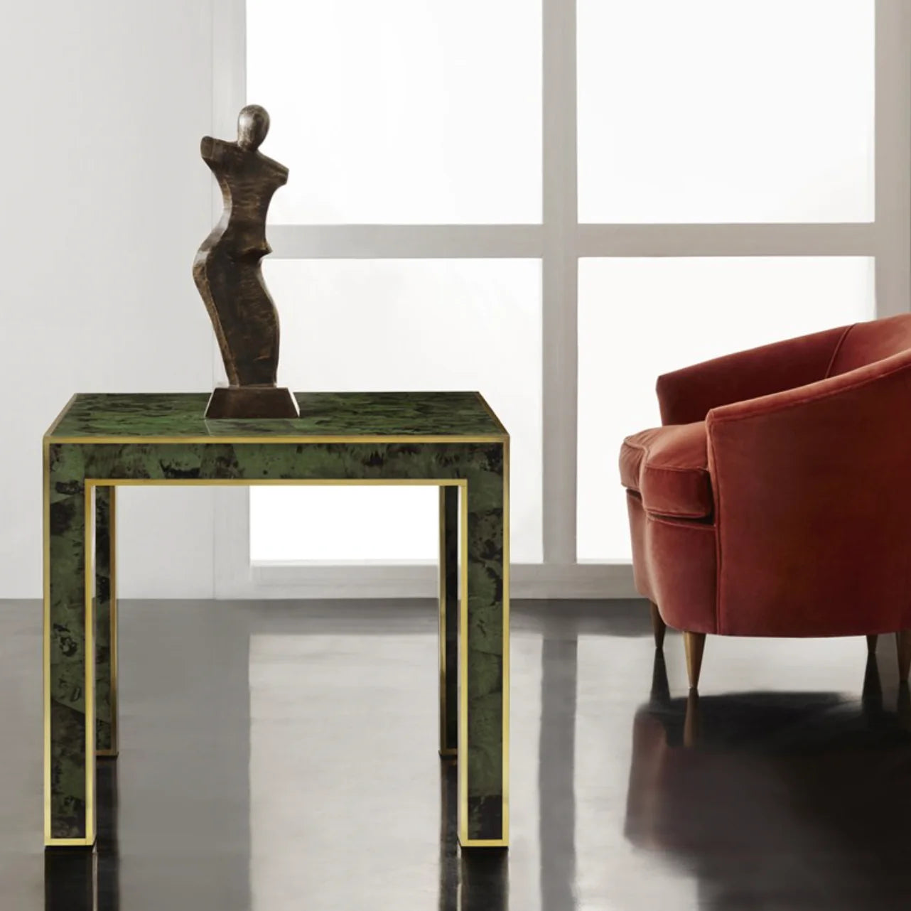 Brice End Table-Emerald Penshell